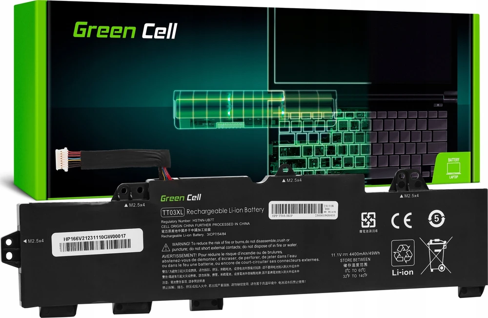 Žalias Cell Bateria Žalias Cell TT03XL su HP EliteBook 755 G5 850 G5, HP ZBook 15u G5