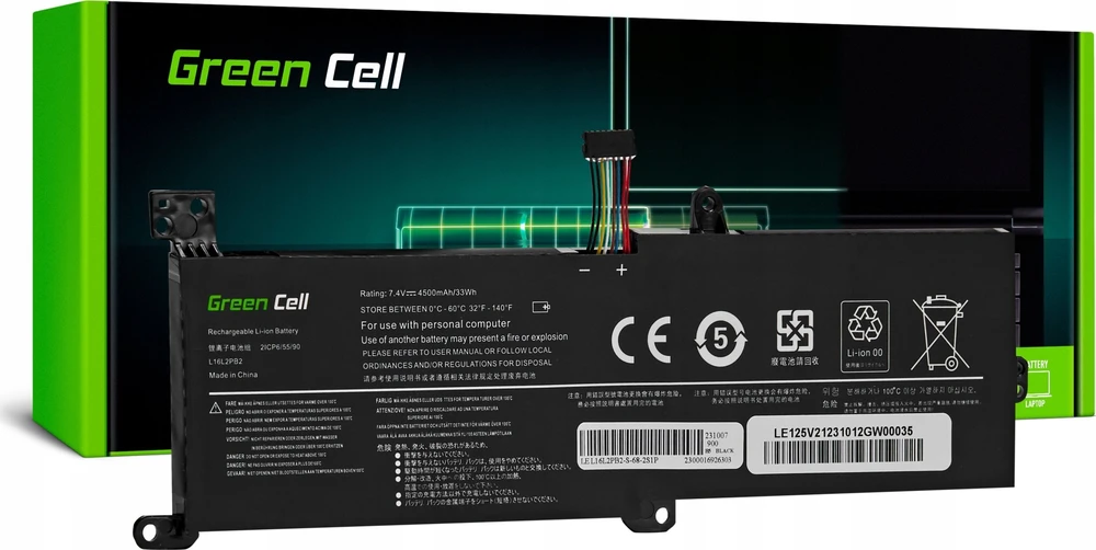 Žalias Cell Žalias Cell L16C2PB2 L16M2PB1 baterija, skirta Lenovo IdeaPad 3