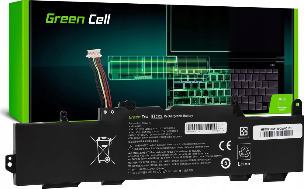 Žalias Cell Bateria Žalias Cell SS03XL do HP EliteBook 735 G5 G6 745 G5 G6 830 G5 G6 836 G5 840 G5 G6 846 G5 G6