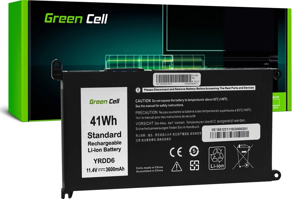 Green Cell Žalias Cell Žalias Cell baterija YRDD6 1VX1H į Dell Vostro 5490 5590 5481 Inspiron 5481 5482