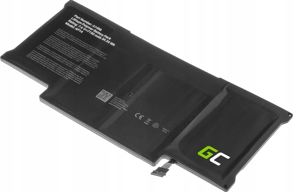 Green Cell Žalias Cell Žalias Cell A1377 A1405 A1496 baterija, skirta Apple MacBook Air 13 A1369 A1466 (2010-2017)