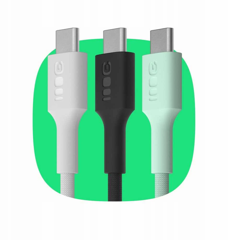 Green Cell Žalias Cell USB-C laidas 2 m 100 W Greencell PowerStream greito įkrovimo PD Panther Juodas