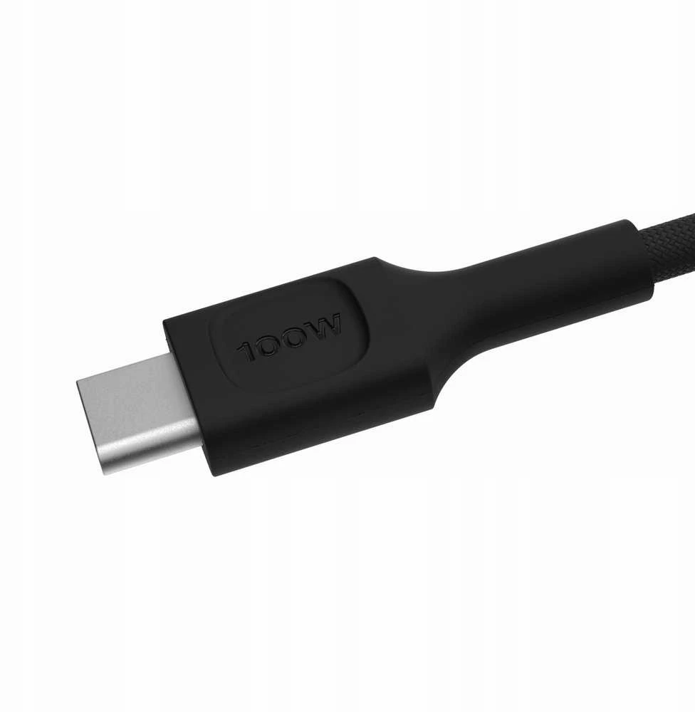 Green Cell Žalias Cell USB-C laidas 2 m 100 W Greencell PowerStream greito įkrovimo PD Panther Juodas
