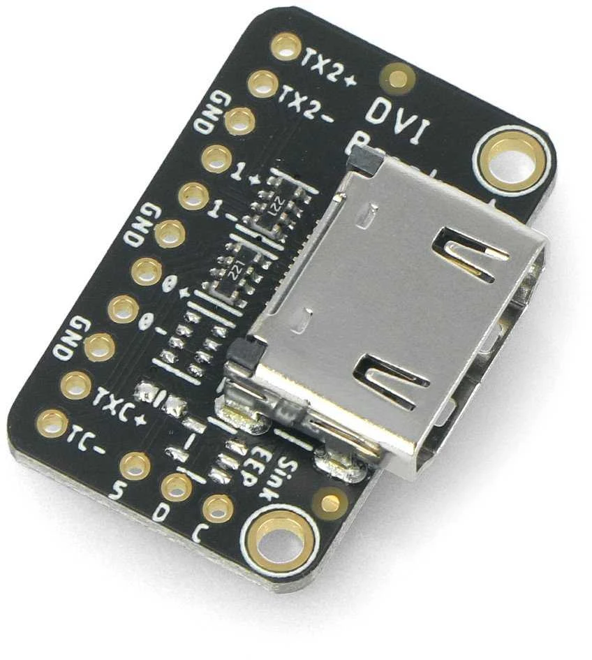 Green Cell DVI Breakout plokštė, adapteris su HDMI/DVI jungtimi, skirtas Raspberry Pi Pico, Adafruit 4984