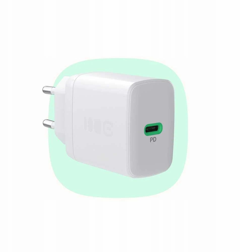 Green Cell Žalias Cell Greencell PowerSource Duo30 įkroviklis USB/USB-C baltas maitinimo adapteris 30W maitinimo tiekimas