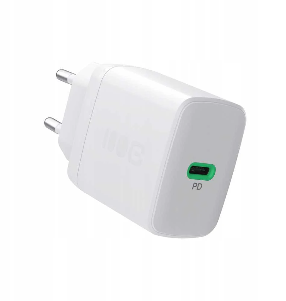 Green Cell Žalias Cell Greencell PowerSource Solo30 Ladegerät USB C baltas maitinimo adapteris 30W maitinimo tiekimas