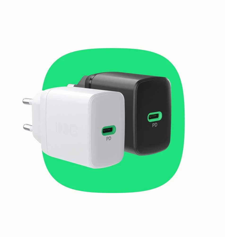 Green Cell Žalias Cell Greencell PowerSource Solo30 Ladegerät USB C baltas maitinimo adapteris 30W maitinimo tiekimas