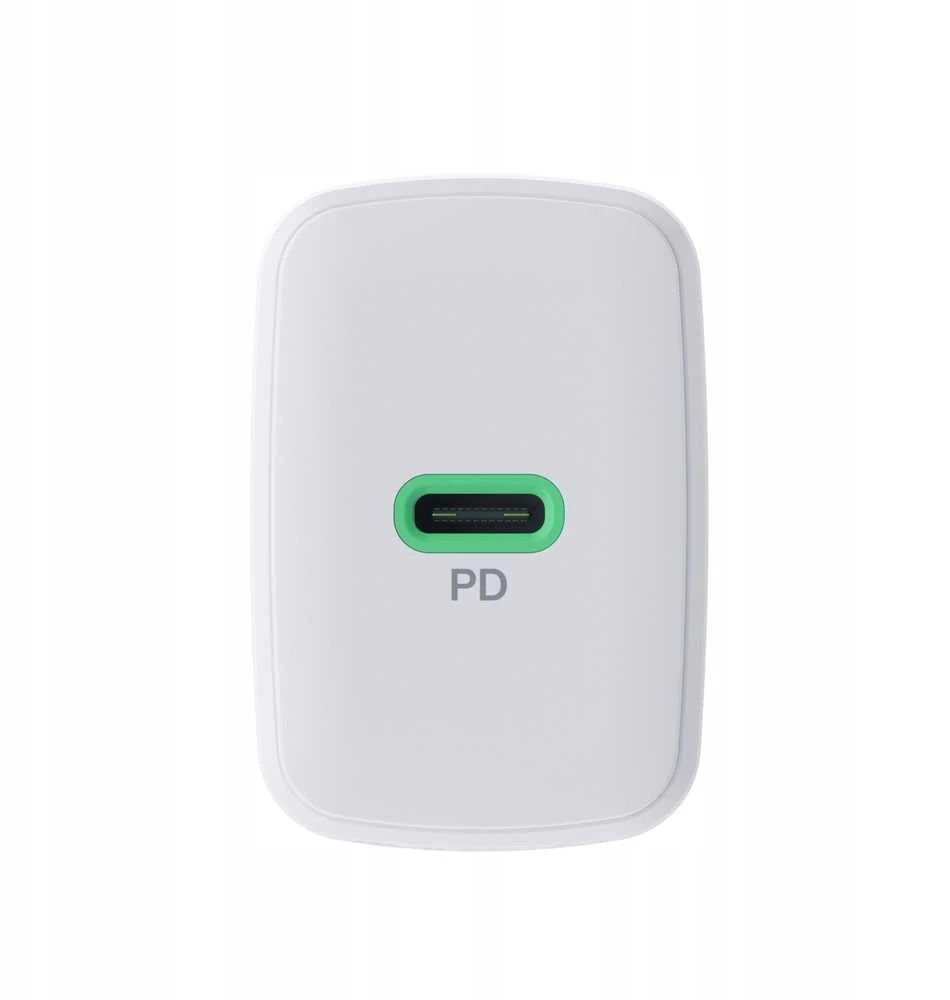 Green Cell Žalias Cell Greencell PowerSource Solo30 Ladegerät USB C baltas maitinimo adapteris 30W maitinimo tiekimas