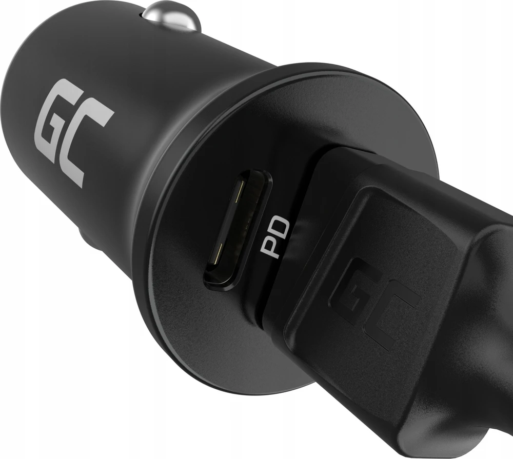 Žalias Cell Žalias Cell Autoladegerät 38W GC PowerRide Nano38 su USB-C USB-A Maitinimo tiekimas ir Ultra Charge Schnellladung