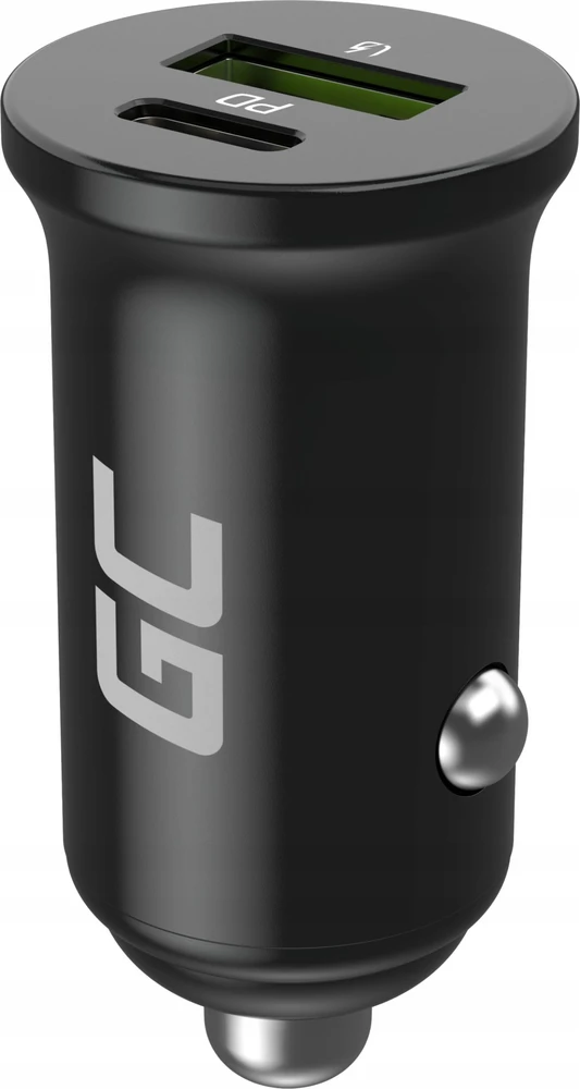 Žalias Cell Žalias Cell Autoladegerät 38W GC PowerRide Nano38 su USB-C USB-A Maitinimo tiekimas ir Ultra Charge Schnellladung