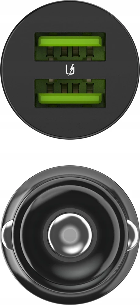Green Cell Žalias Cell Žalias Cell automobilinis įkroviklis 36W GC PowerRide Nano36 su 2x USB-A Ultra Charge greitas įkrovimas