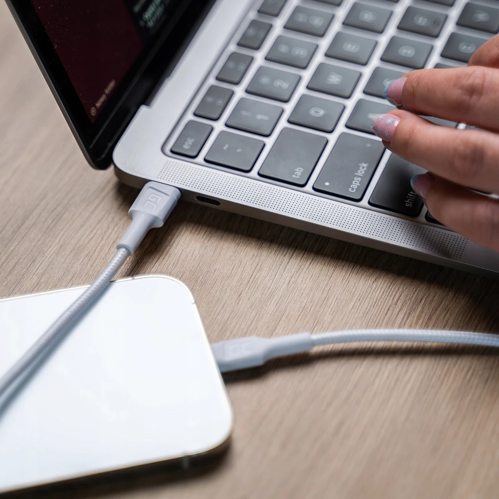 Green Cell Žalias Cell Kabelis Baltas USB-C – Lightning MFi 1m per Apple iPhone Žalias Cell PowerStream, su greitu Power Delivery įkrovimu