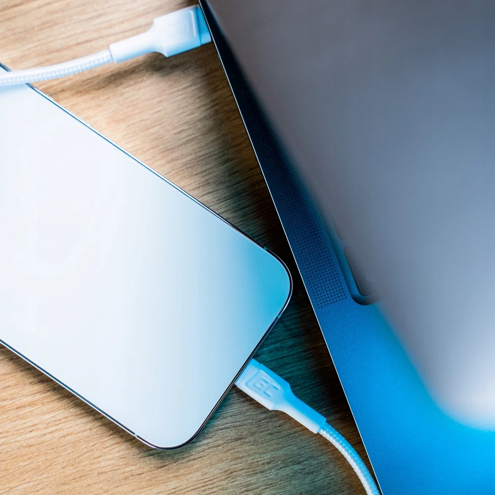 Green Cell Žalias Cell Kabelis Baltas USB-C – Lightning MFi 1m per Apple iPhone Žalias Cell PowerStream, su greitu Power Delivery įkrovimu
