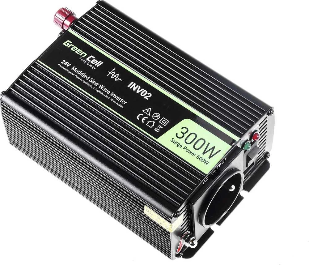 Žalias Cell Žalias CELL Car Power Inverter Keitiklis 24V į 230V 300W/600W