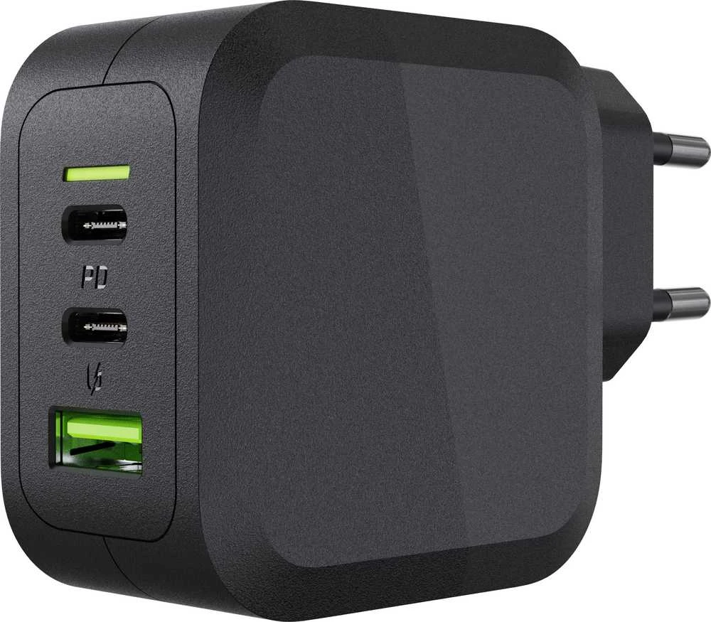 Green Cell Žalias Cell Žalias CELL Charger PowerGaN 65W 2x USB-C PD 1x USB-A UC GaN