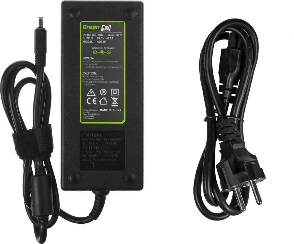 Green Cell Žalias Cell GREENCELL AD84P įkroviklis / kintamosios srovės adapteris Žalias Cell PRO 19.5V 6.7A 130W, skirtas Dell XPS 15 9530 9550 95