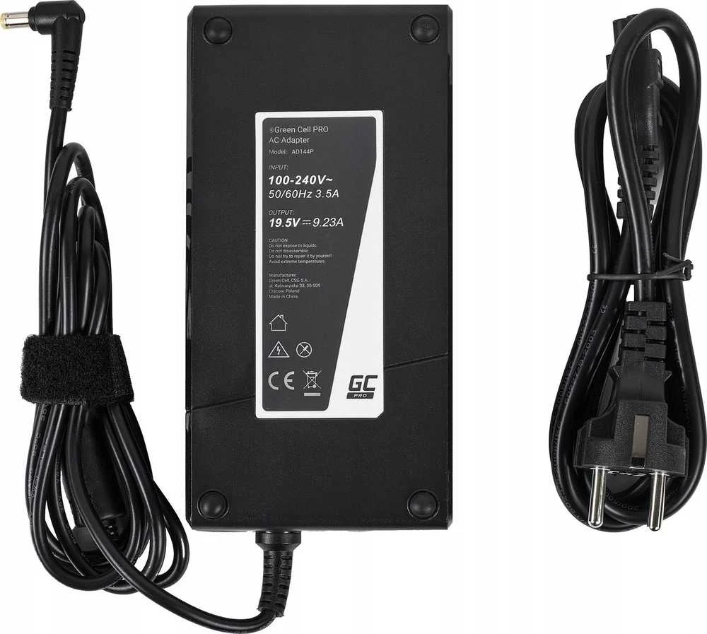 Green Cell Žalias Cell įkroviklis / Ladegerät Žalias Cell PRO 19.5V 9.23A 180W Acer Aspire V15 Nitro VN7, Acer Aspire V17 Nitro VN7