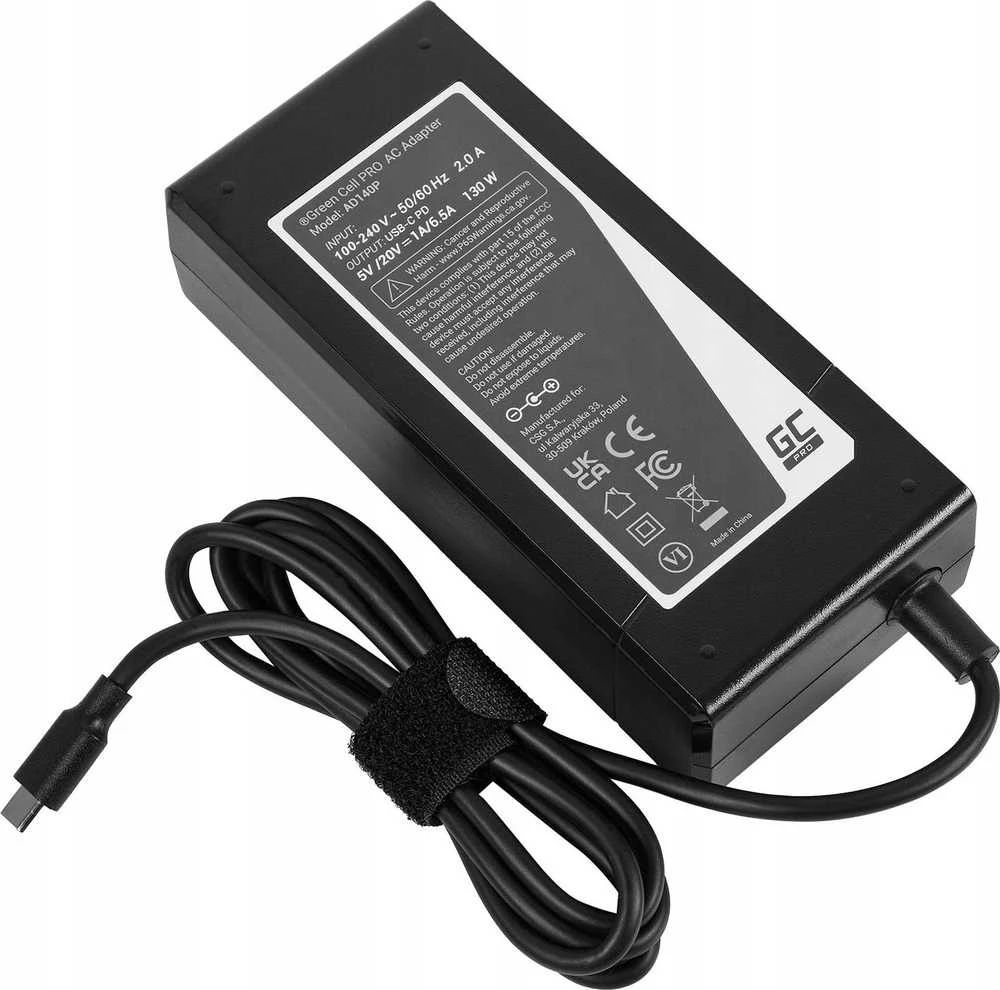 Green Cell Žalias Cell Įkroviklis / kintamosios srovės adapteris Žalias Cell PRO 20V 3.25A 65W, skirtas Lenovo Yoga 4 Pro 700-14ISK 900-13ISK 900-13ISK2
