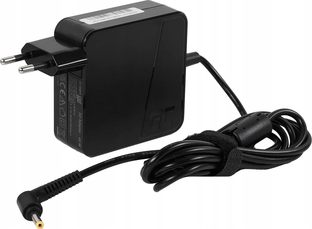 Green Cell Žalias Cell Maitinimo Adapteris - Žalias Cell AD123PV2 Universalus 65 W Juodas