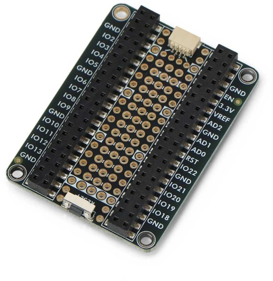 Green Cell PiCowBell Proto Under Plate – Raspberry Pi Pico prototipų kūrimo plokštė – STEMMA QT – nustatymo iš naujo mygtukas – Adafruit 5905
