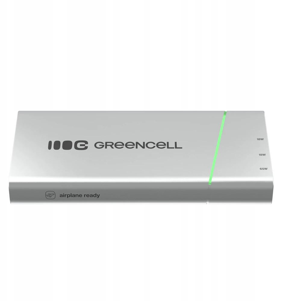 Green Cell Žalias Cell Žalias Cell PBPLGC20P power bank Lithium-Ion (Li-Ion) 20800 mAh Aliuminio, Juodas, Žalias, Light pilkas, Sidabrinis