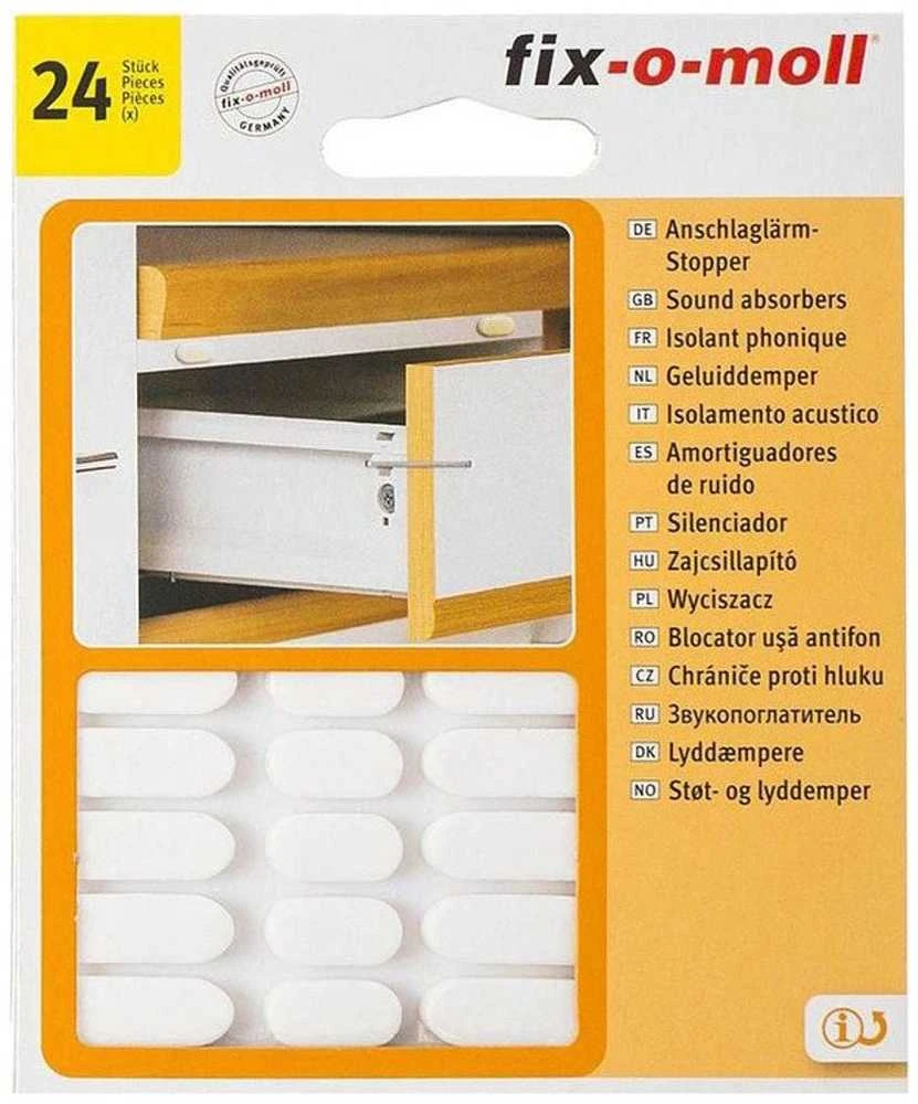 Fix O Moll Nežinomas Garsą slopinantis padukas, 20 mm, 24 vnt