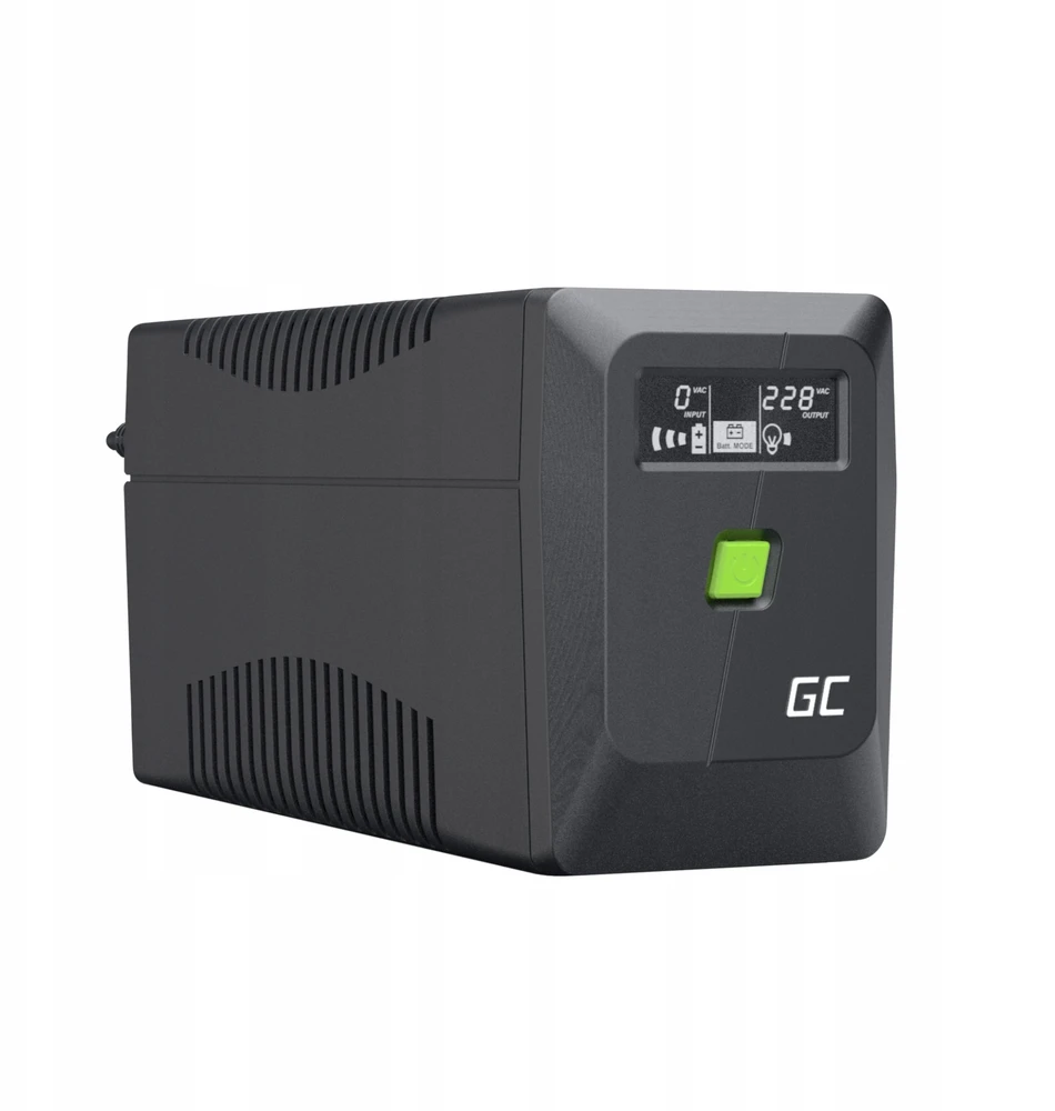 Green Cell Žalias Cell Greencell UPS atsarginis maitinimo šaltinis 650 VA 360 W PowerProof su LCD ekranu