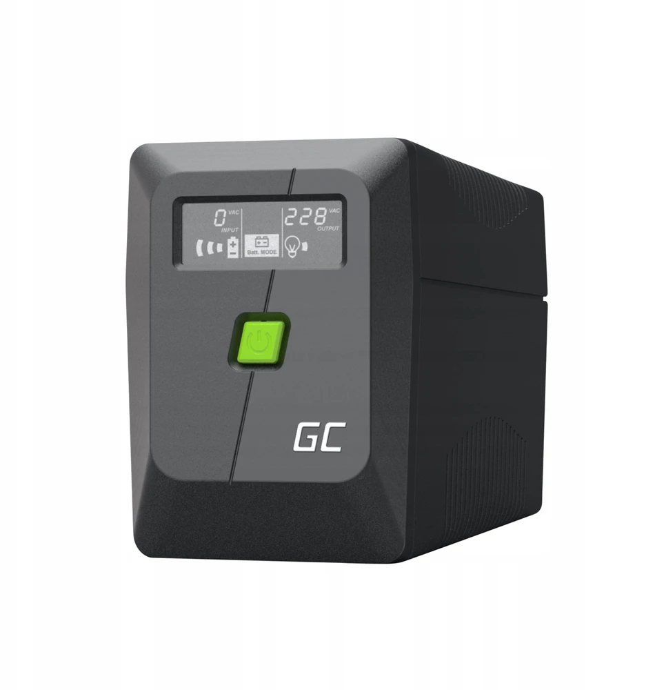 Green Cell Žalias Cell Greencell UPS atsarginis maitinimo šaltinis 650 VA 360 W PowerProof su LCD ekranu