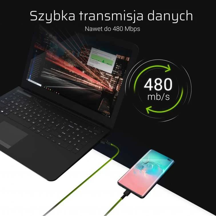 Green Cell Žalias Cell Žalias CELL 3x Kabelis GC Ray USB - Lightning 200cm baltas LED apšvietimas