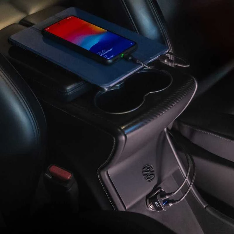Green Cell Žalias Cell GREENCELL CAD33 automobilinis įkroviklis Žalias Cell USB-C maitinimo tiekimas + USB greitas įkrovimas 3.0