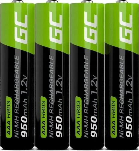 Green Cell Žalias Cell 8x Įkraunami AAA R3 950mAh Ni-MH baterijų elementai