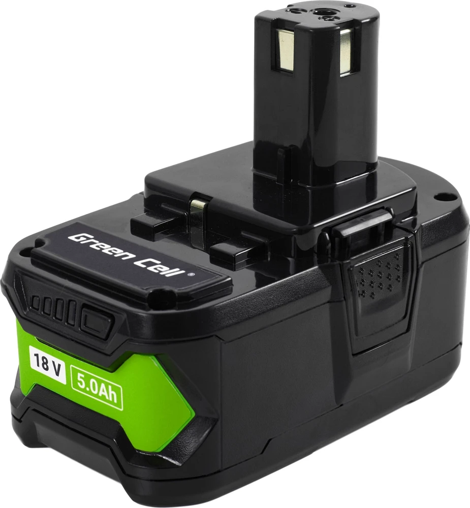 Green Cell Žalias Cell Žalias Cell baterija, skirta Ryobi ONE+ 18V 5Ah pakaitinė baterija RB18L50