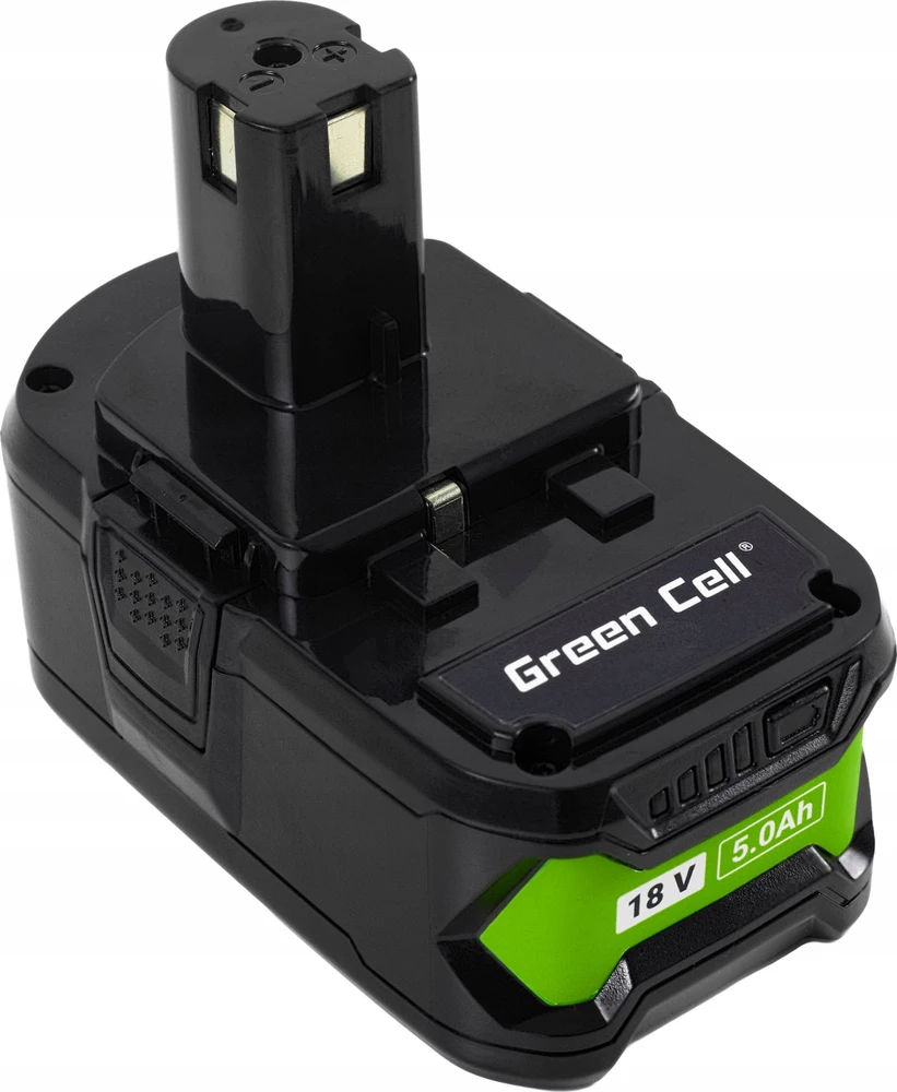 Green Cell Žalias Cell Žalias Cell baterija, skirta Ryobi ONE+ 18V 5Ah pakaitinė baterija RB18L50