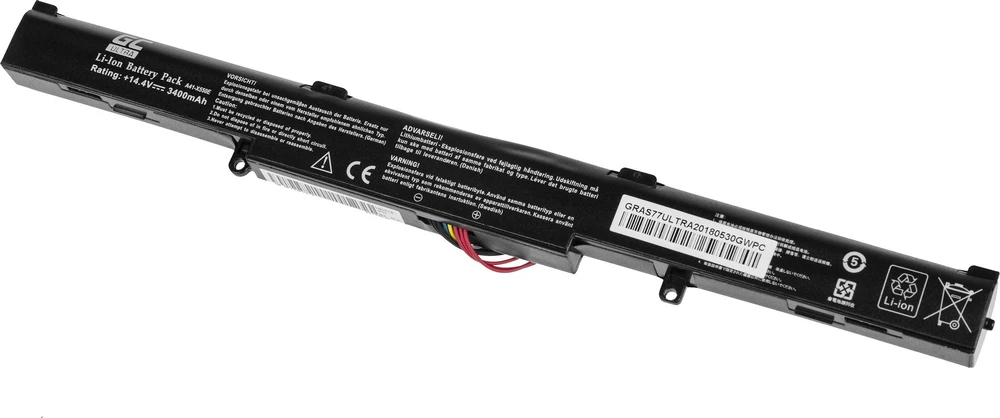 Žalias Cell GREENCELL Baterija, skirta Asus X550E 3400 mAh 4 c.