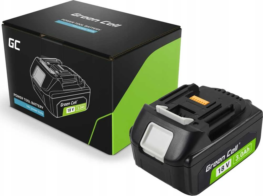 Green Cell Žalias Cell Žalias Cell akumuliatorius BL1830 skirtas Makita LXT 18V 3Ah suktuvui