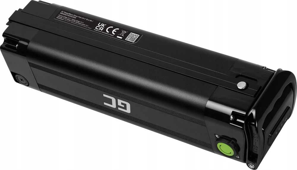 Green Cell Žalias Cell GC akumuliatorius, skirtas Ebike elektriniam dviračiui su įkrovikliu 36V 11.6Ah 417Wh Silverfish, skirtas Zündapp, Telefunken ir kt.