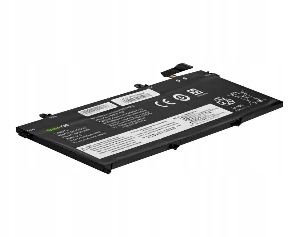Green Cell Žalias Cell baterija Žalias CELL L18L3P73 11.55V 4350mAh, skirta Lenovo ThinkPad T490 P43s T14