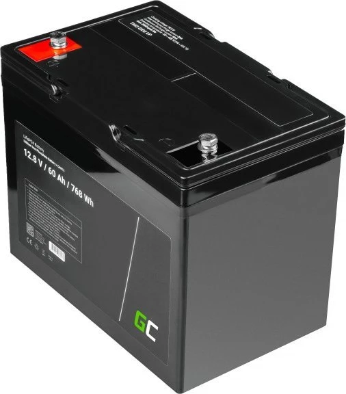 Green Cell Žalias Cell Žalias Cell Ličio geležies fosfato LiFePO4 Žalias Cell 12V 12.8V 60Ah akumuliatorius (Pažeista pakuotė)
