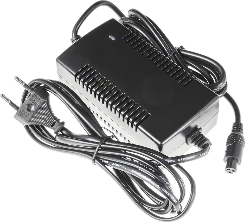 Green Cell Žalias Cell Žalias Cell Įkroviklis elektriniam dviračiui E-Bike 3-Pin 42V 2A