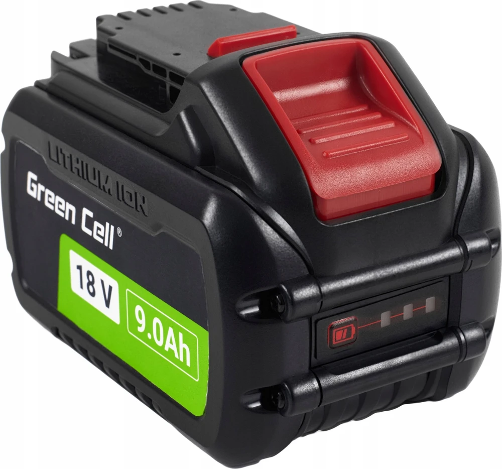 Green Cell Žalias Cell Žalias Cell akumuliatorius, skirtas DeWalt DCB546 DCB547 DCB548 DCB184 DCB182 18V 9000mAh / 54V 3000mAh Li-Ion elektros įrankiams DeWalt XR 18V System FLEXVOLT 54V
