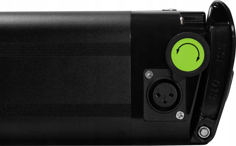 Green Cell Žalias Cell GC Silverfish Akku für Ebike Elektrofahrrad su 36V 10.4Ah 374Wh XLR 3 Pin Ladegerät für Zündapp, ua