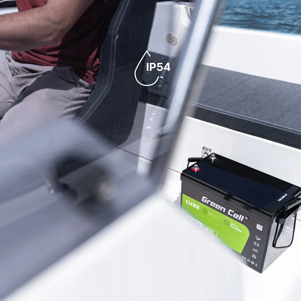Green Cell Žalias Cell Žalias Cell CUBE LiFePO4 20Ah 12.8V 256Wh ličio geležies fosfato akumuliatorius skirtas traktoriui, vejapjovei, elektrinėms transporto priemonėms