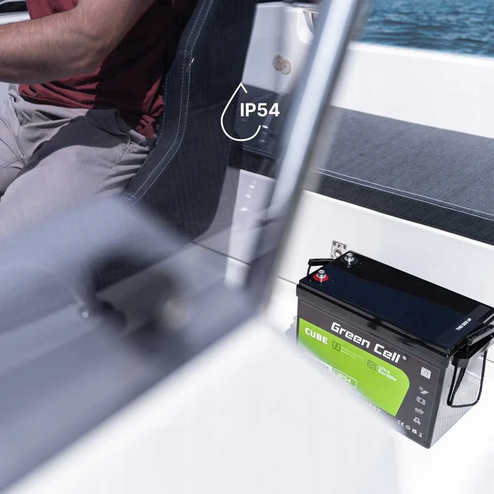 Žalias Cell Žalias Cell CUBE LiFePO4 50Ah 12.8V 640Wh ličio geležies fosfato baterija kemperiui, golfo vežimėliui, vėjo jėgainei