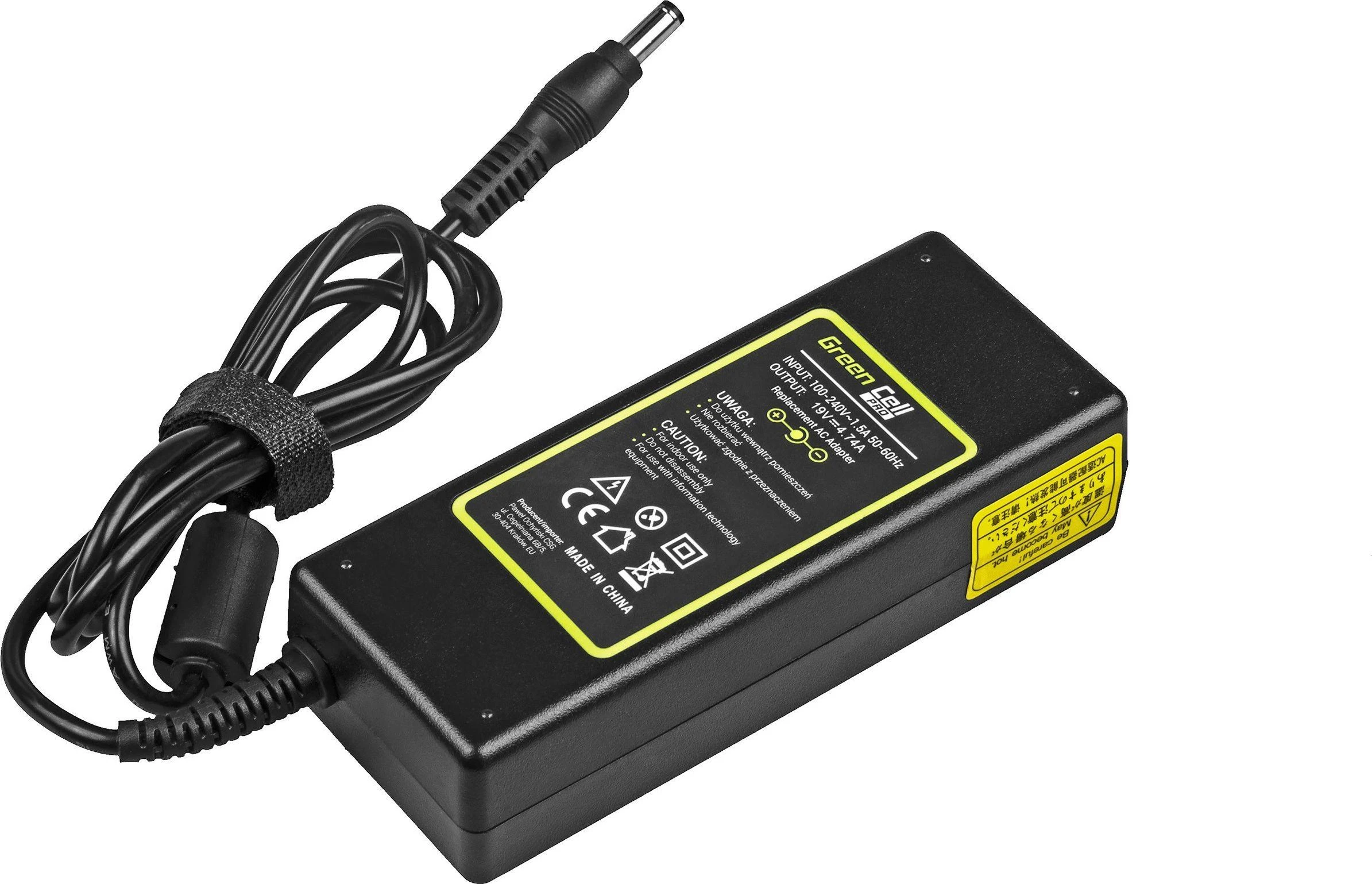 Nešiojamų kompiuterių įkroviklis Greencell AD27AP PRO 90W 19V Toshiba, Asus