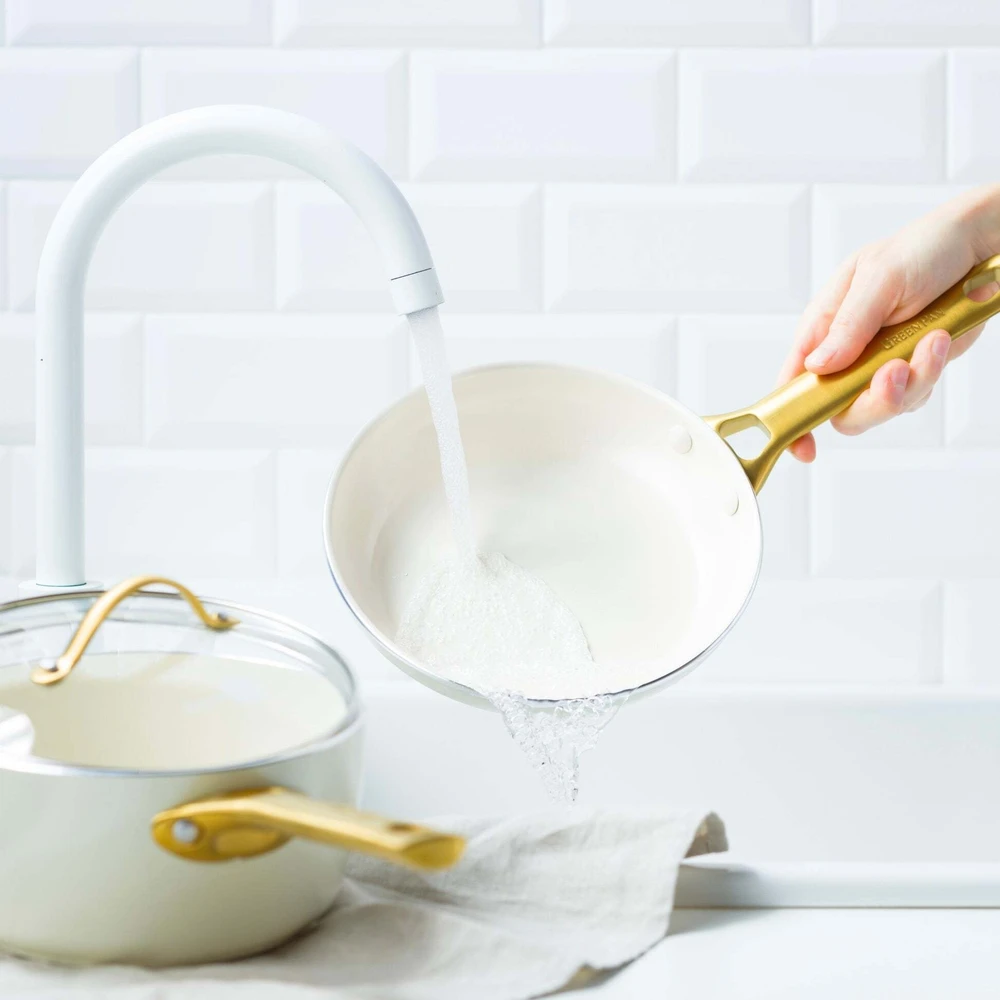 Keptuvių ir puodų rinkinys Green Pan, 6 dalių, kreminės spalvos