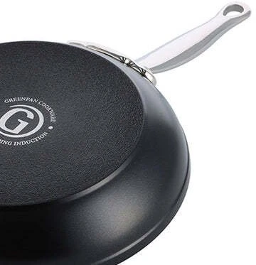 Green Pan Žalias Pan Keptuvė Greenpan GreenPan Barcelona Pro Fishpan 33cm Juodas