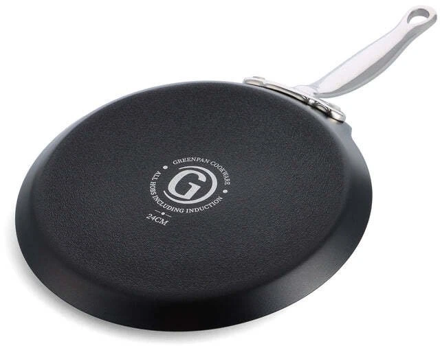 Green Pan Žalias Pan Keptuvė Greenpan GreenPan Barcelona Pro Pancake Pan 24cm Juodas