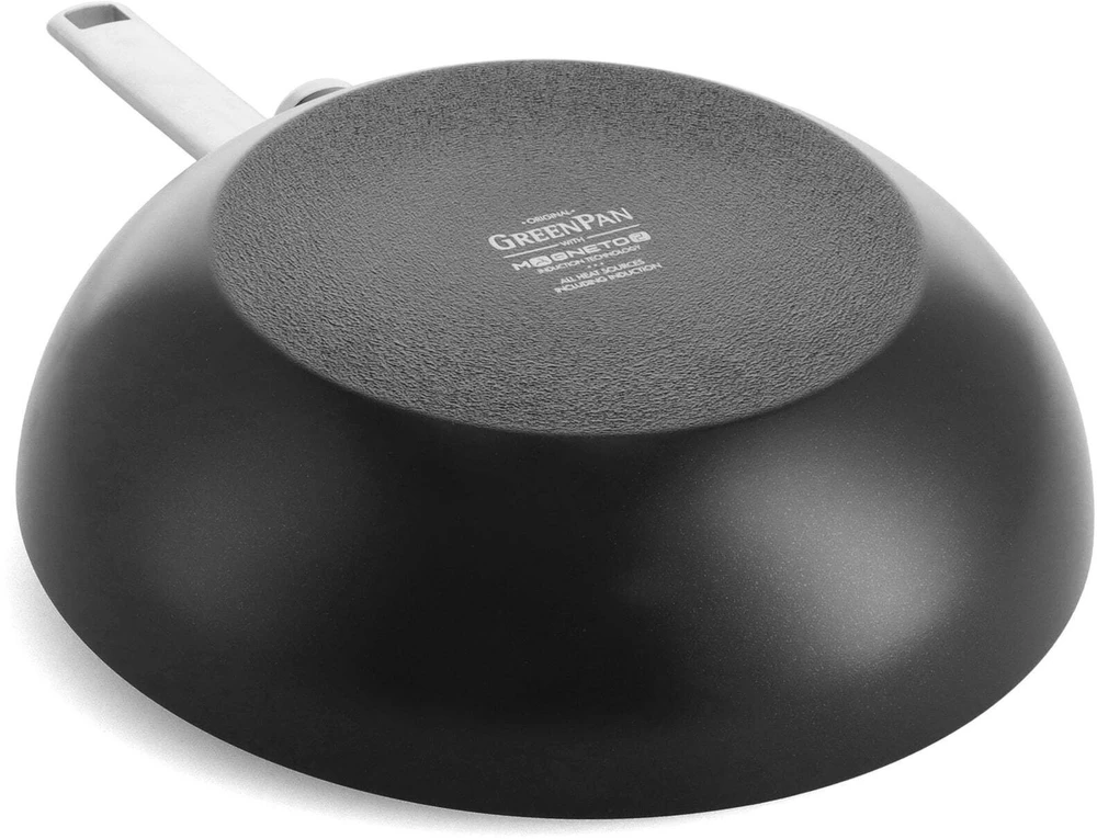 Green Pan Žalias Pan GreenPan Evolution Wok keptuvė 28 cm, juoda