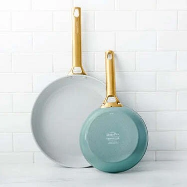 Green Pan Žalias Pan Keptuvė Greenpan GreenPan Padova Reserve 2 pcs Frying Pan Set Sky Mėlyna