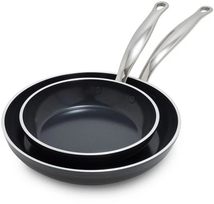 Green Pan Žalias Pan Keptuvė Greenpan GreenPan Premiere Frying Pan Set 2-piece,20+28cm Stainless Steel